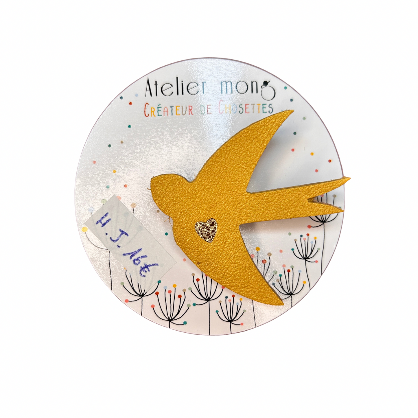 Broche hirondelle Atelier Mong
