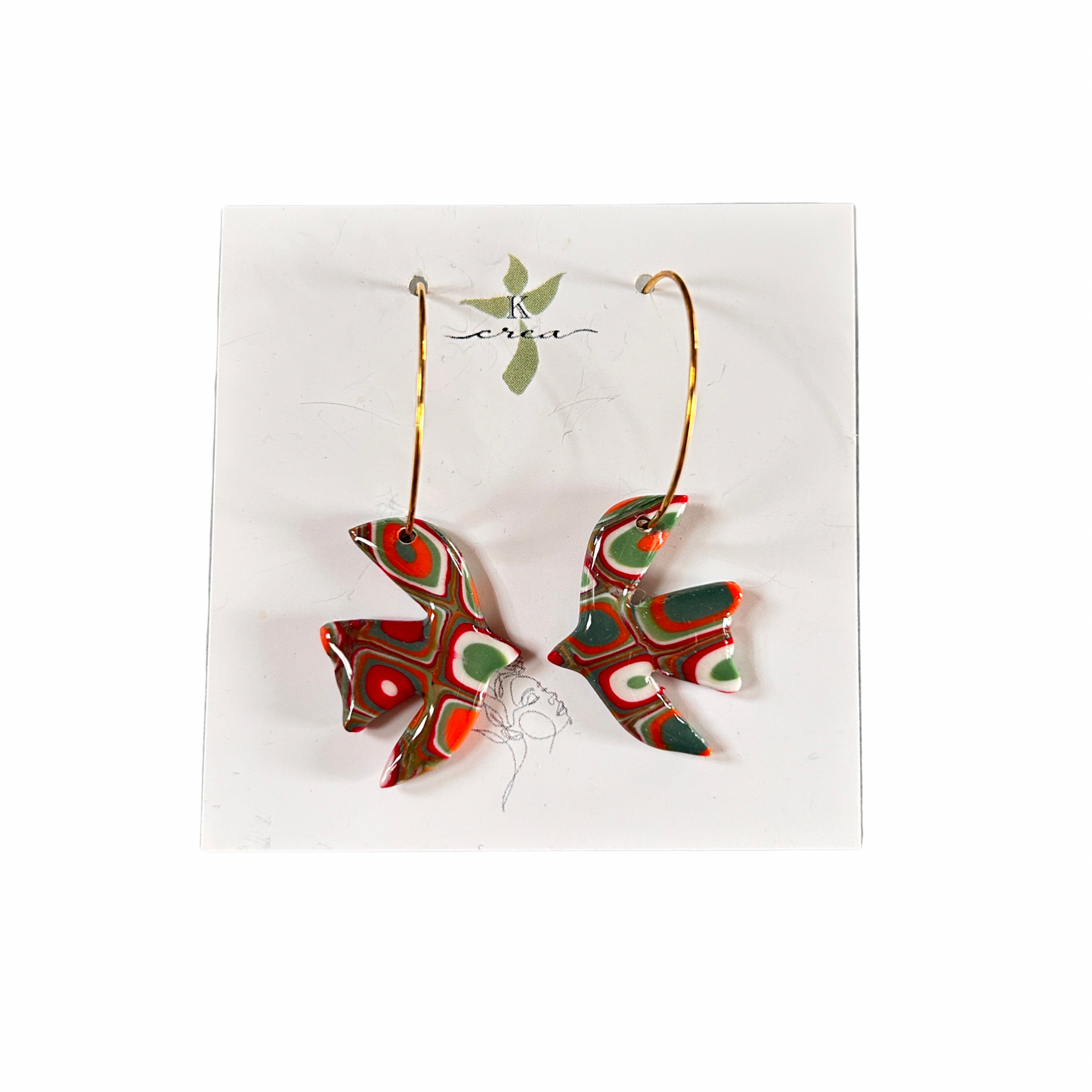 Boucles d’oreilles créoles Kcrea