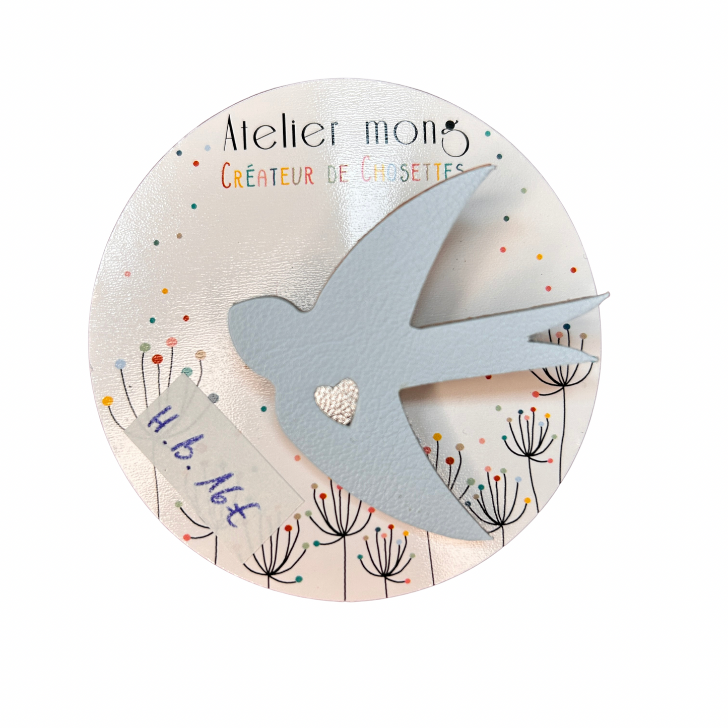 Broche hirondelle Atelier Mong