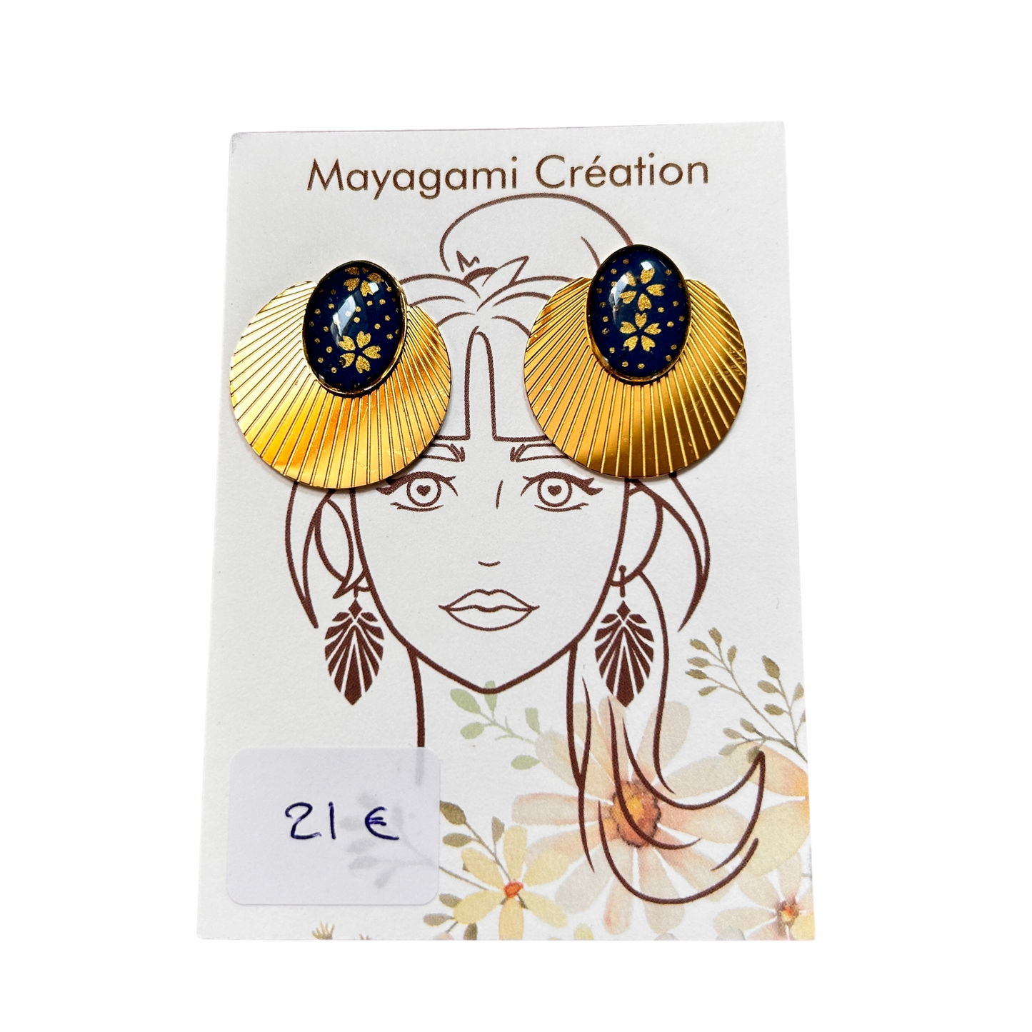 Boucles d’oreilles Mayagami création