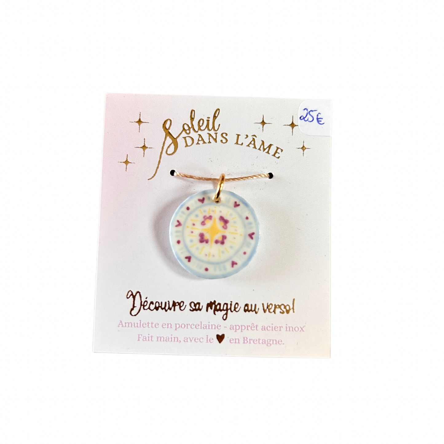 Amulette talisman “ foi ” Soleil dans l’âme