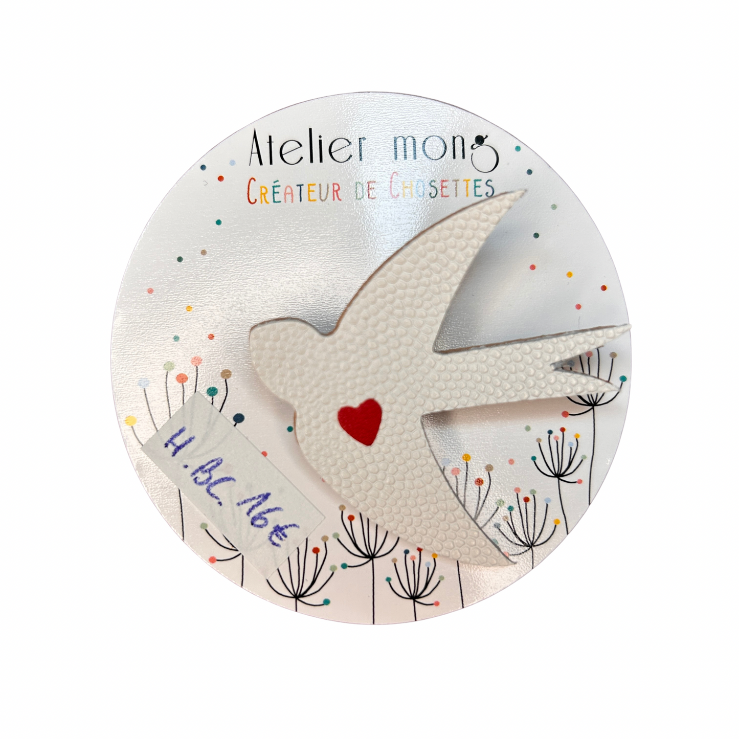 Broche hirondelle Atelier Mong