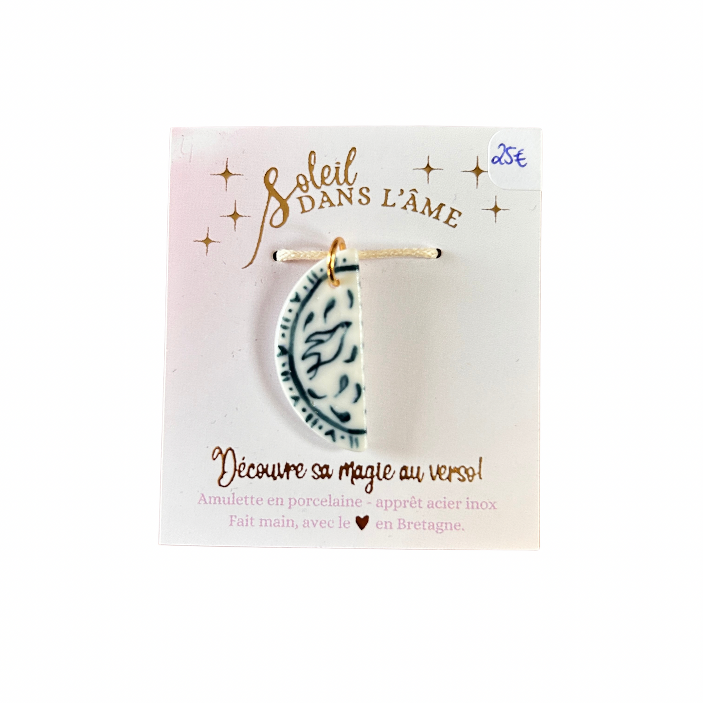 Amulette demi-lune Soleil dans l’âme