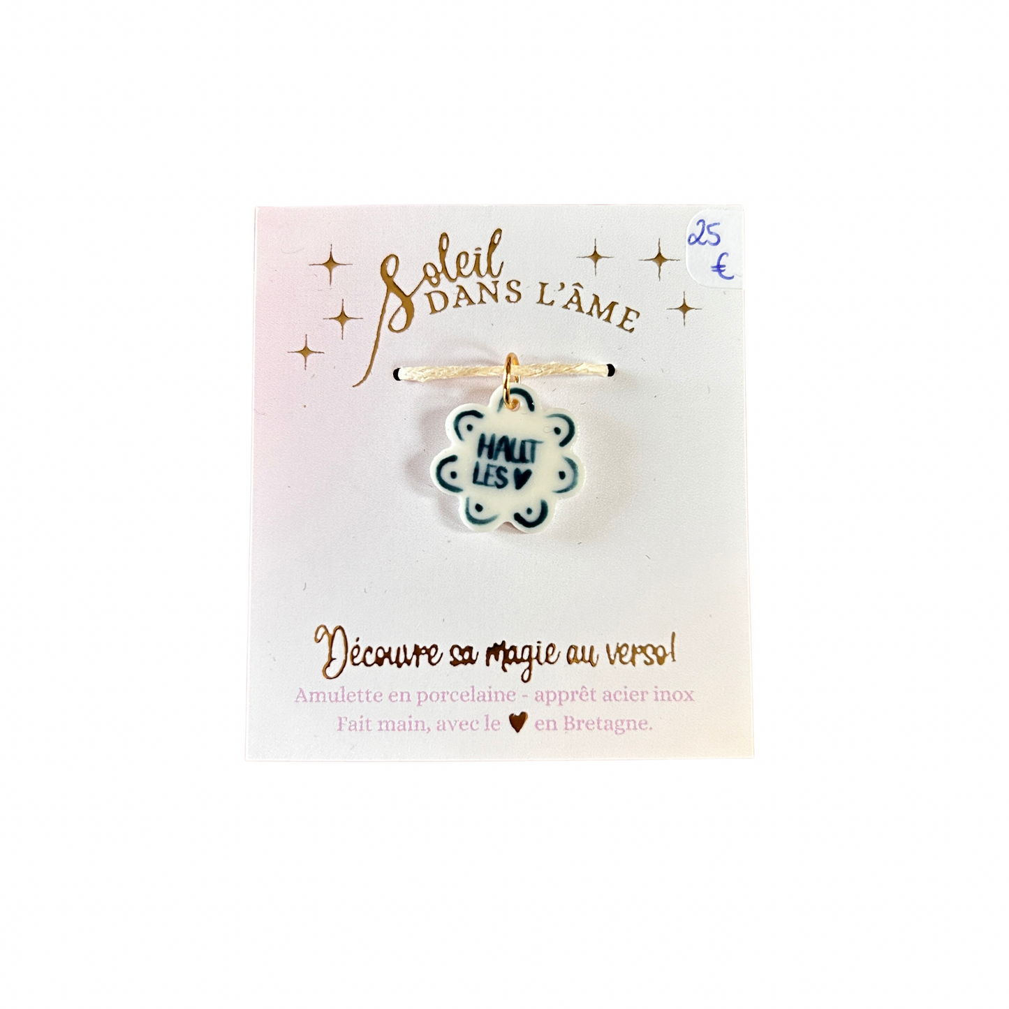 Amulette haut les cœurs Soleil dans l’âme
