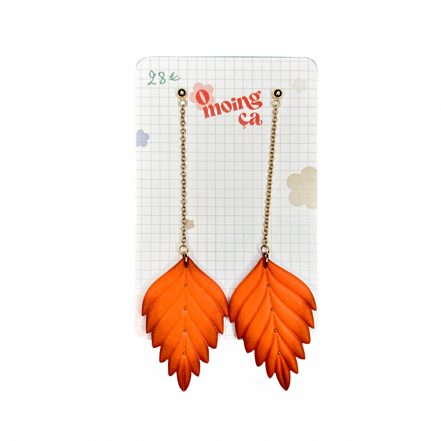Boucles d’oreilles feuilles au vent O moing ça