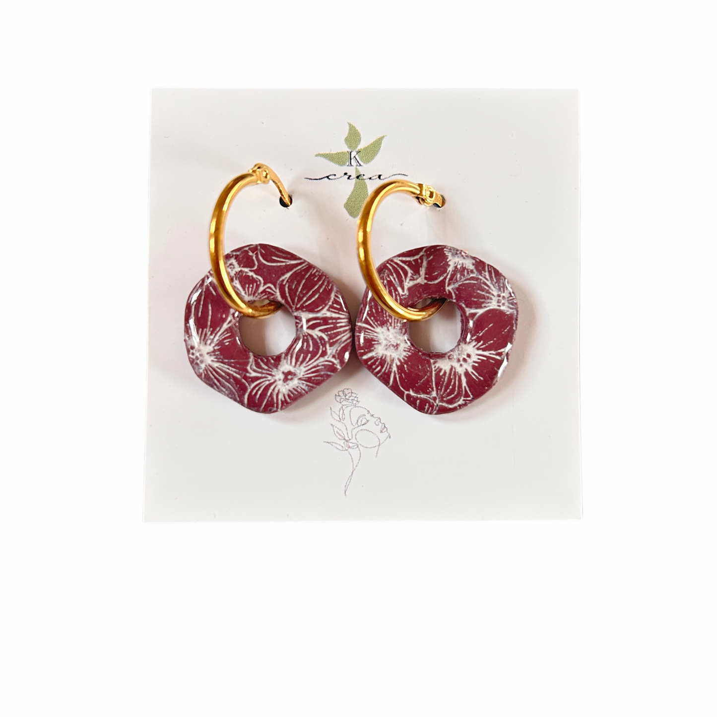 Boucles d’oreilles créoles Kcrea