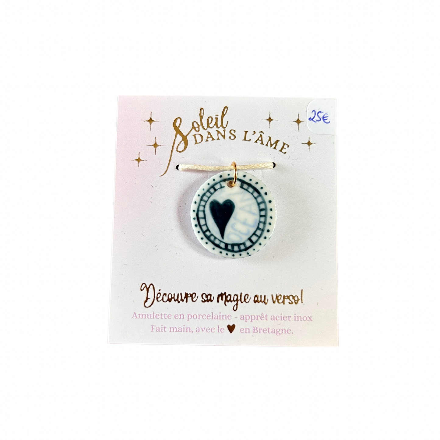 Amulette haut les cœurs Soleil dans l’âme