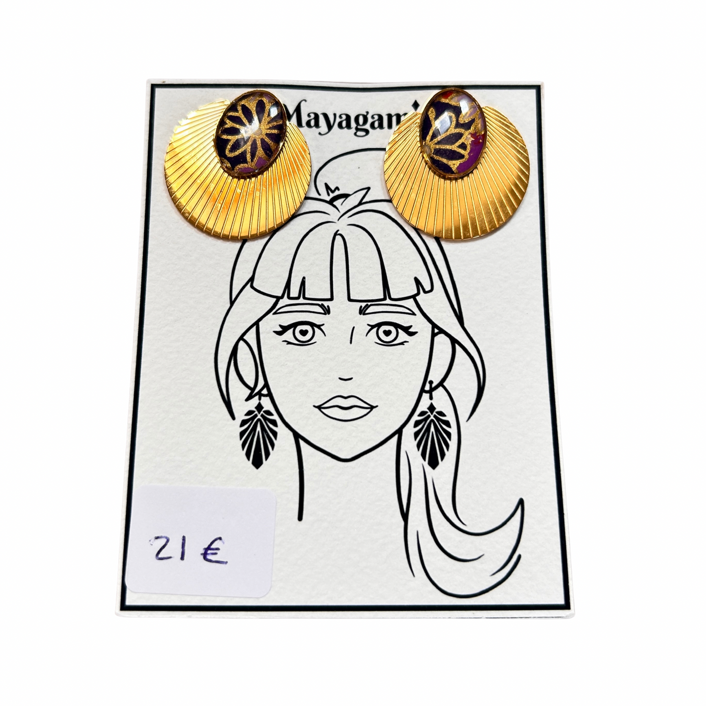 Boucles d’oreilles Mayagami création