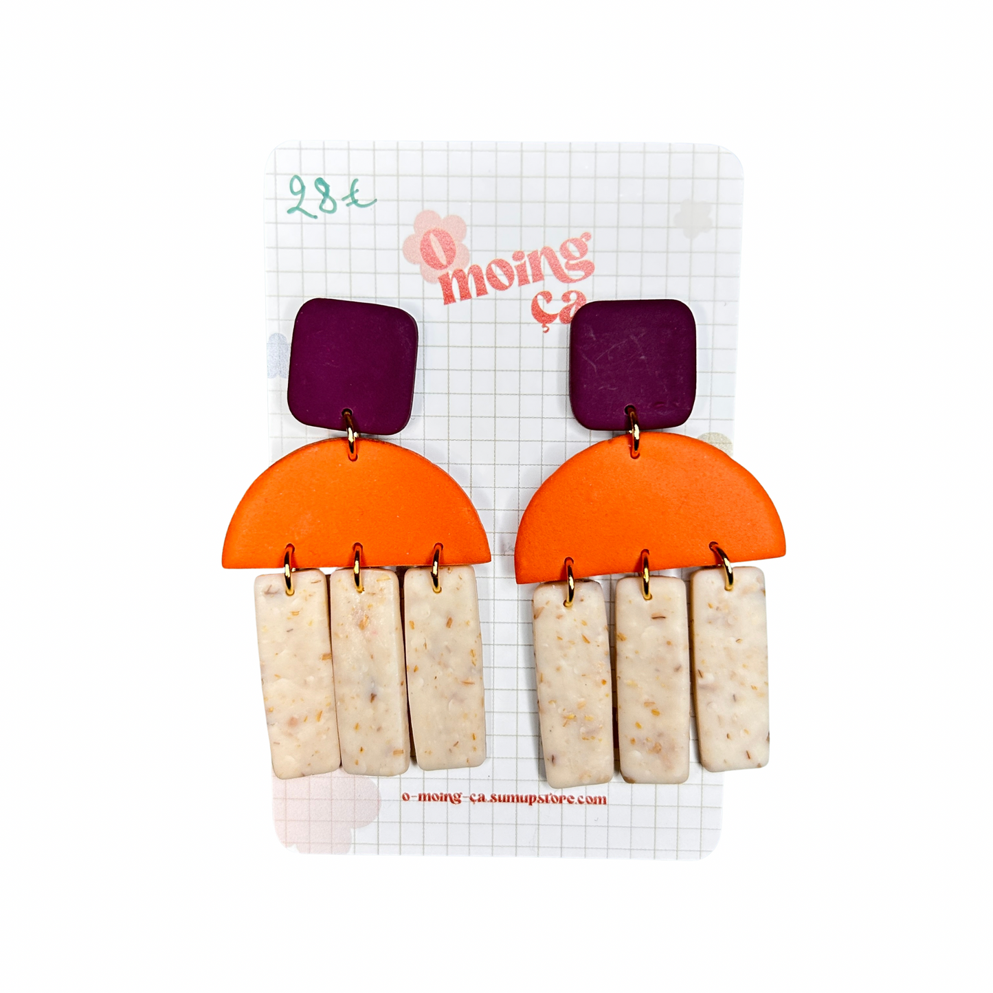 Boucles d’oreilles Camille O moing ça