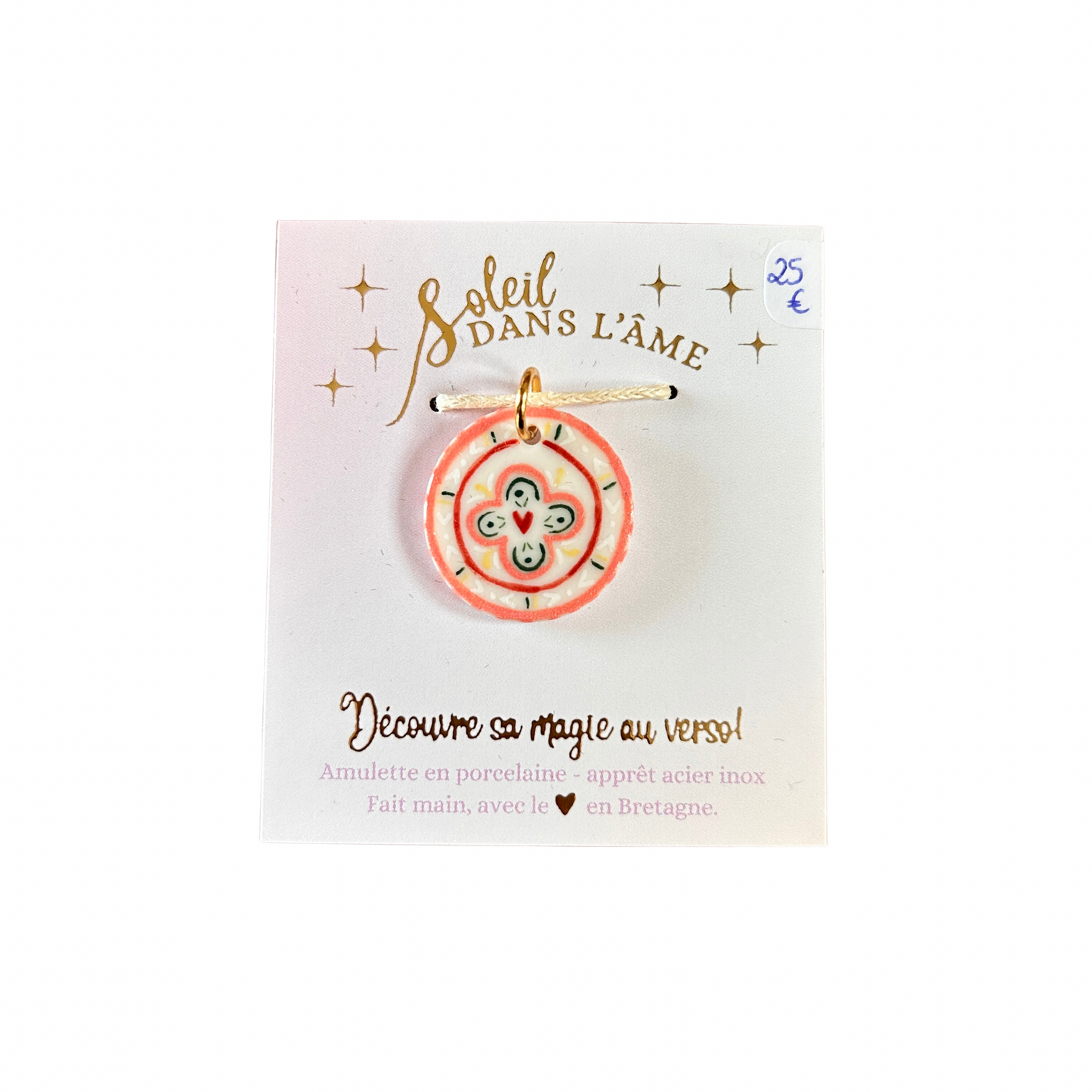 Amulette talisman “ s’aimer ” Soleil dans l’âme