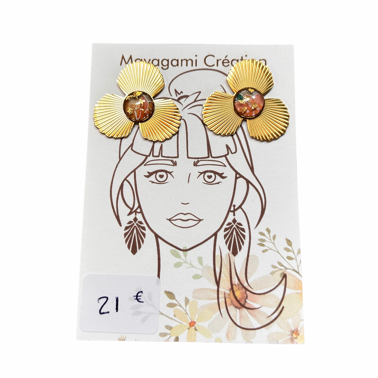 Boucles d’oreilles Mayagami création