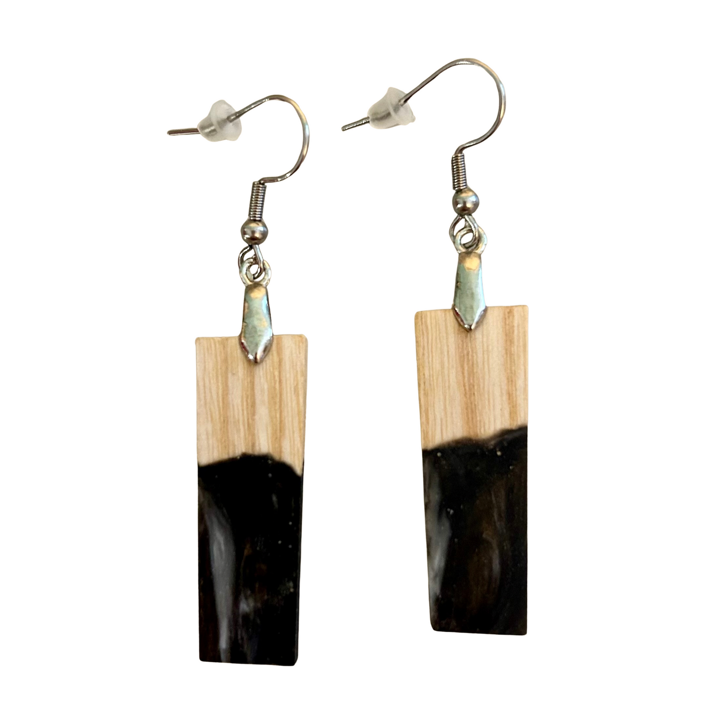 Boucles d'oreilles Résine Boisée