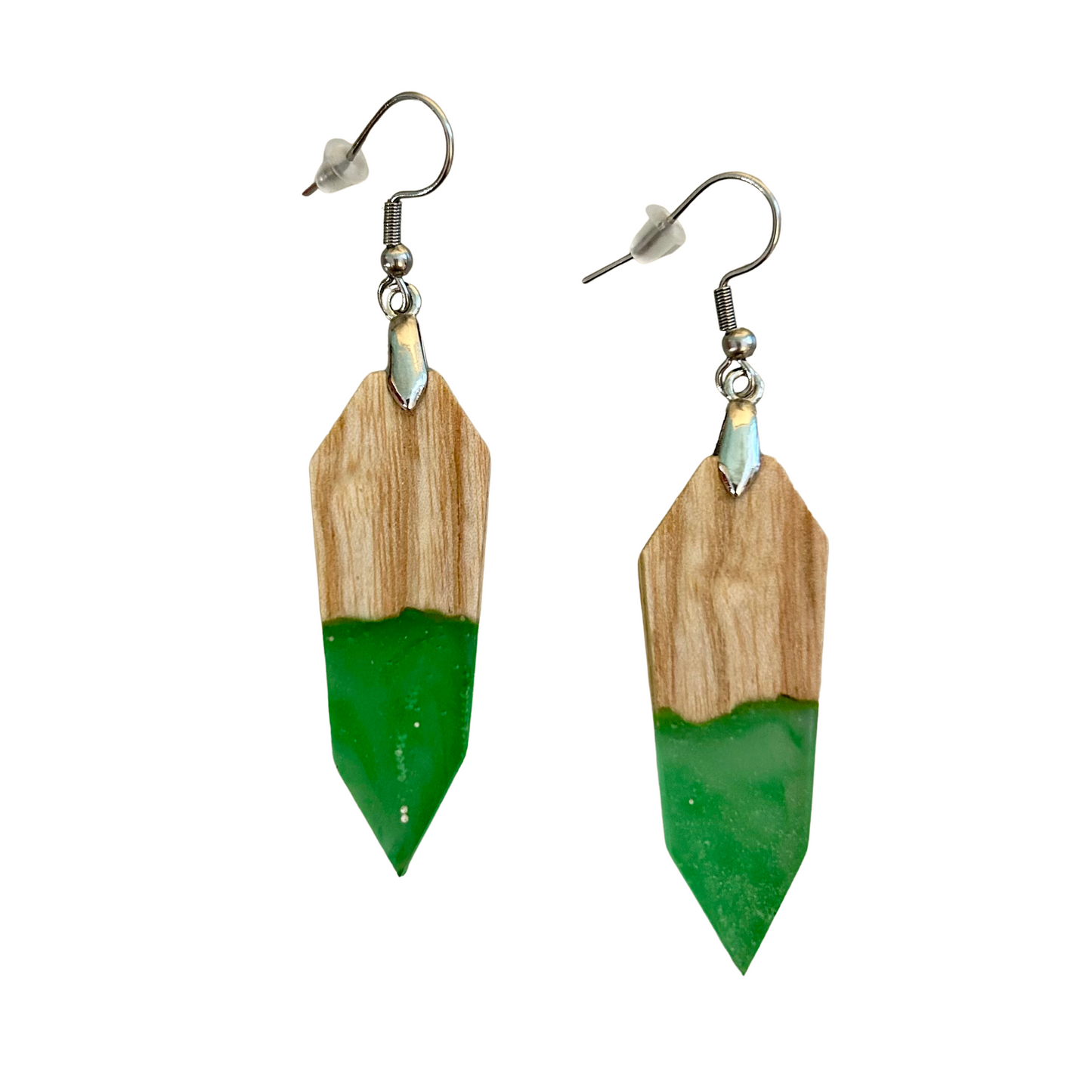 Boucles d'oreilles Résine Boisée