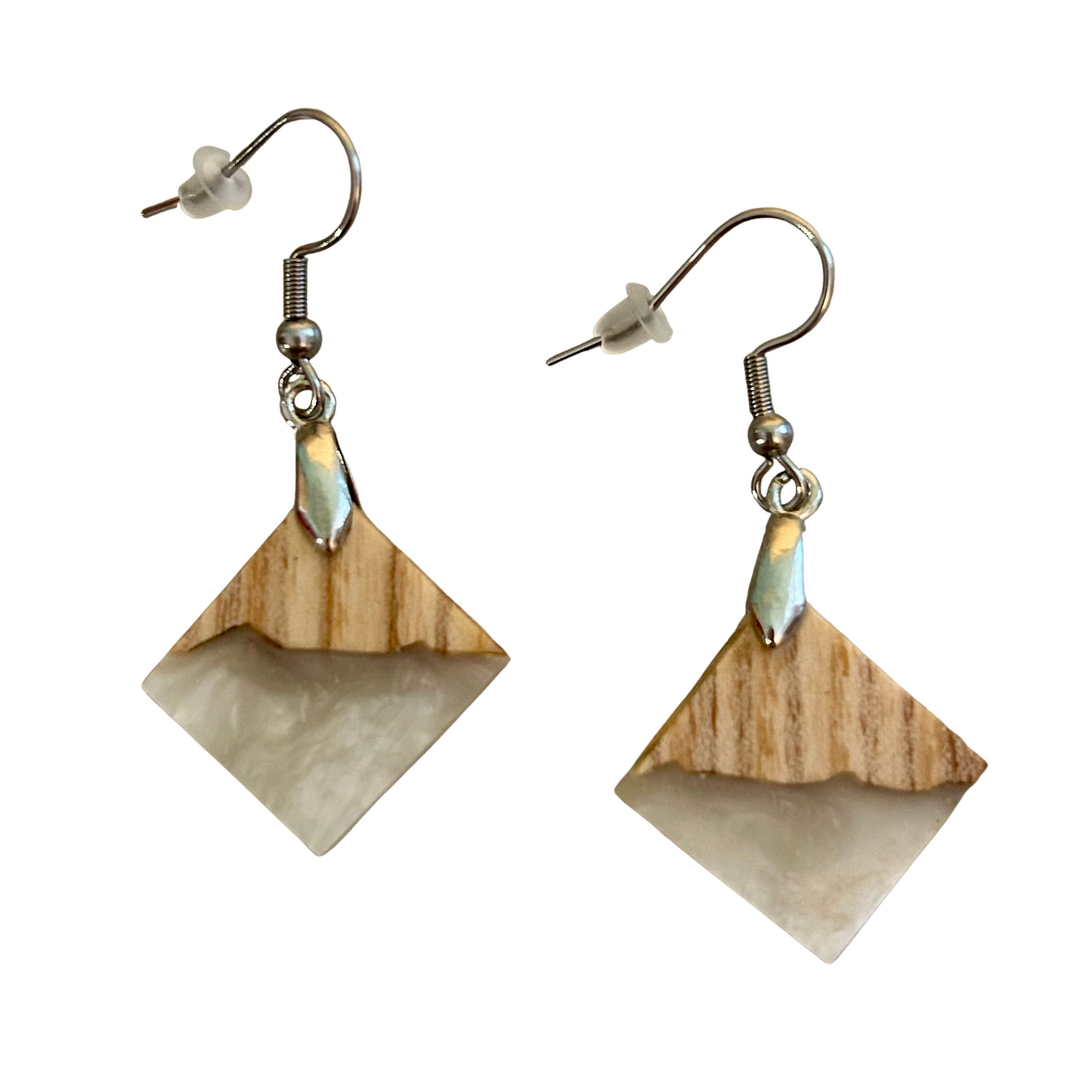 Boucles d'oreilles Résine Boisée