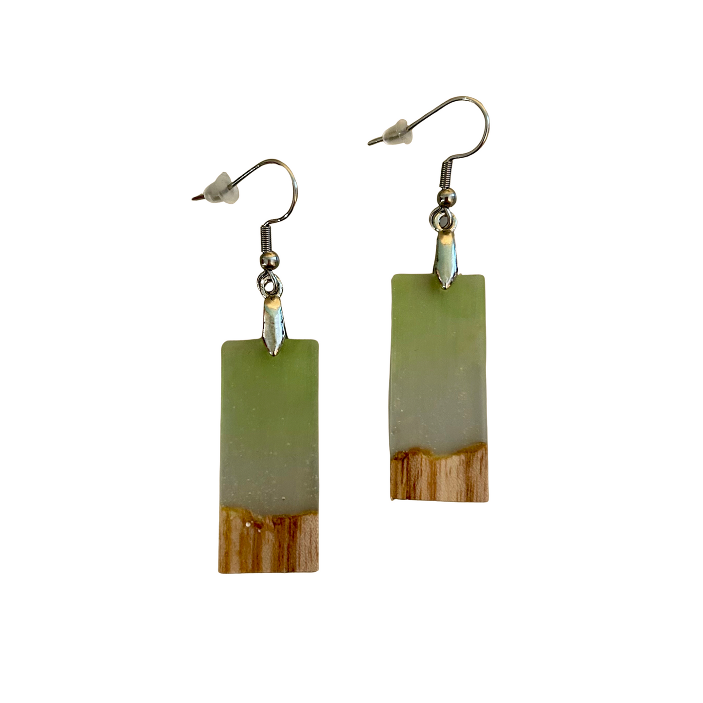 Boucles d'oreilles Résine Boisée