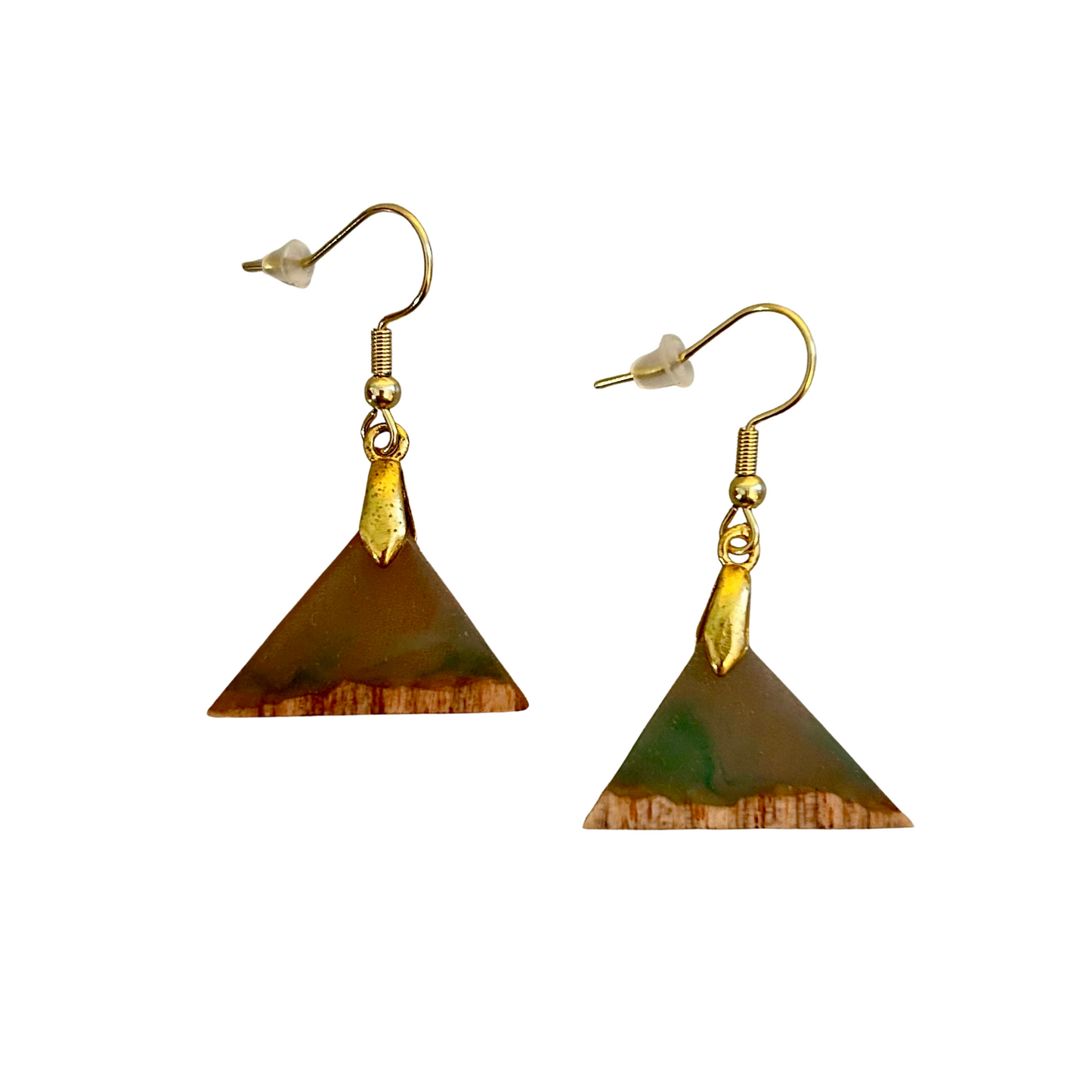 Boucles d'oreilles Résine Boisée