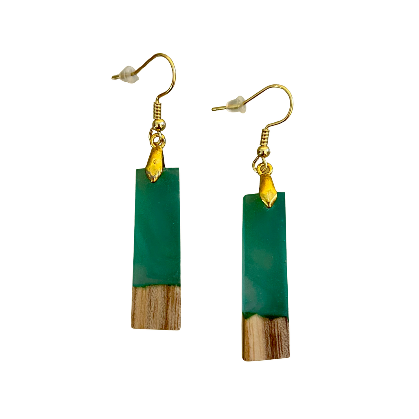 Boucles d'oreilles Résine Boisée