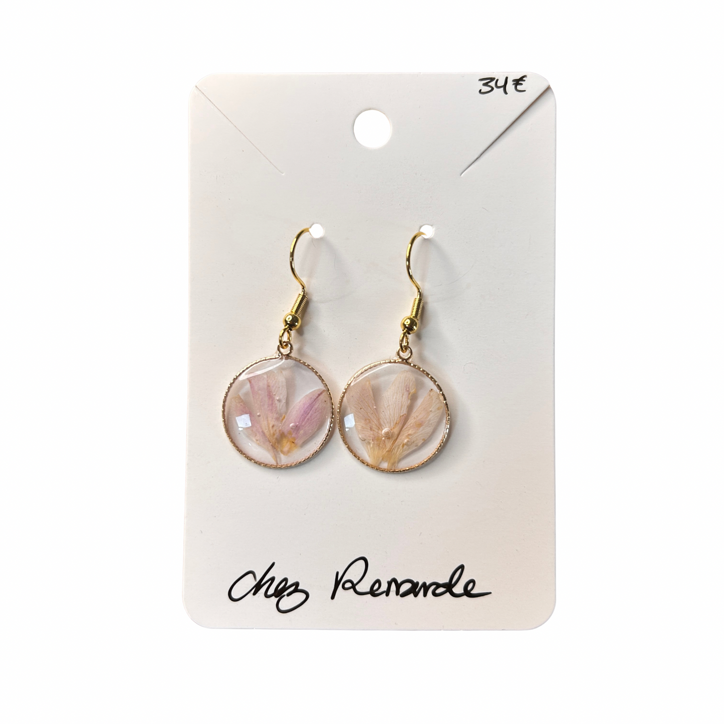 Boucles d’oreilles fleuries Chez renarde