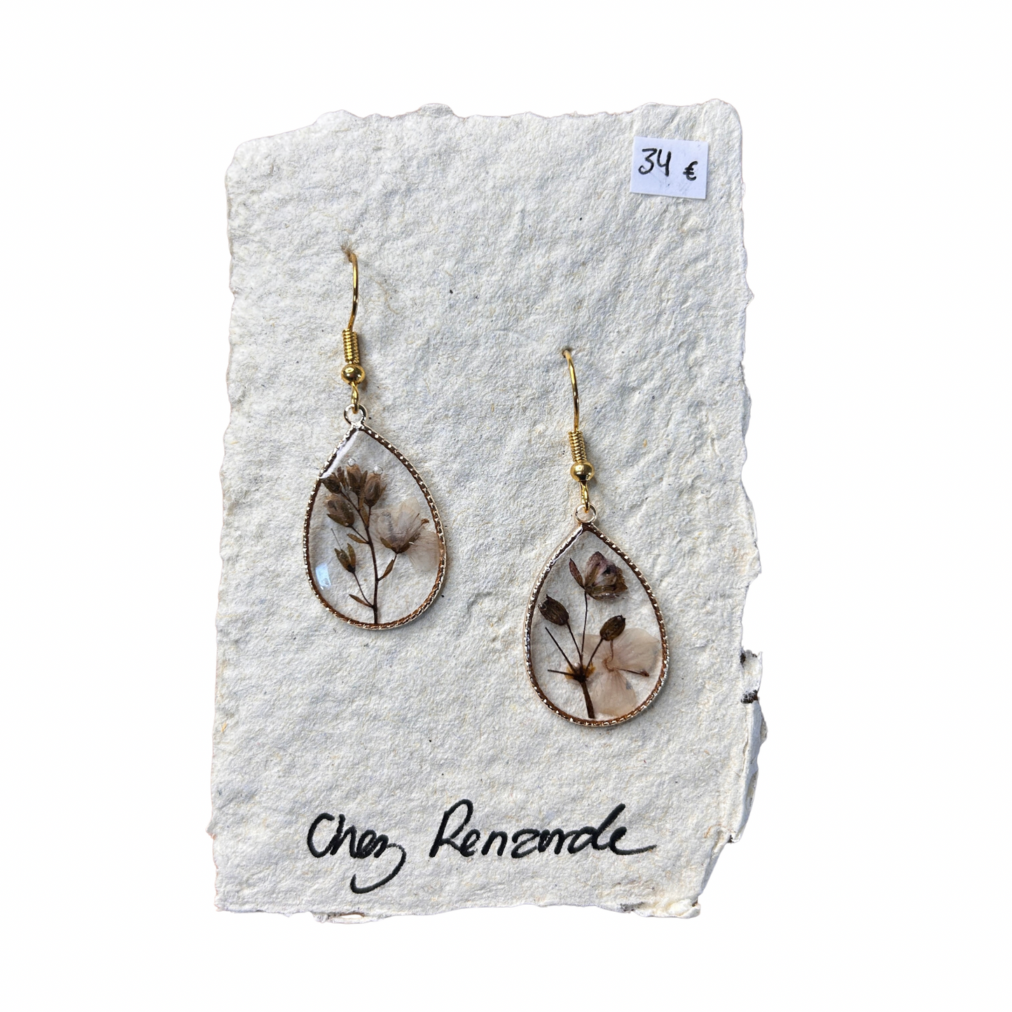 Boucles d’oreilles fleuries Chez renarde