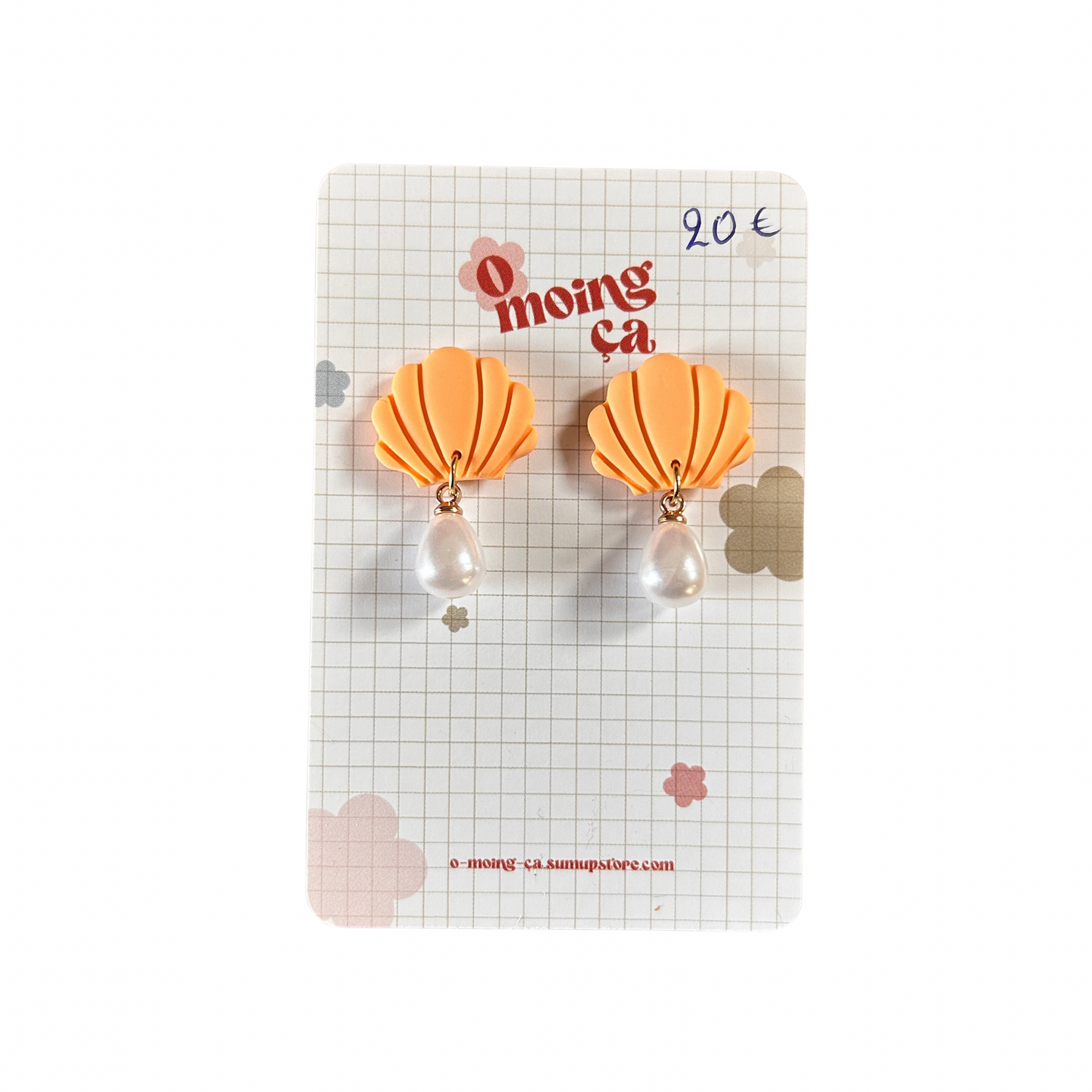 Boucles d’oreilles Fleur ou coquillage O moing ça