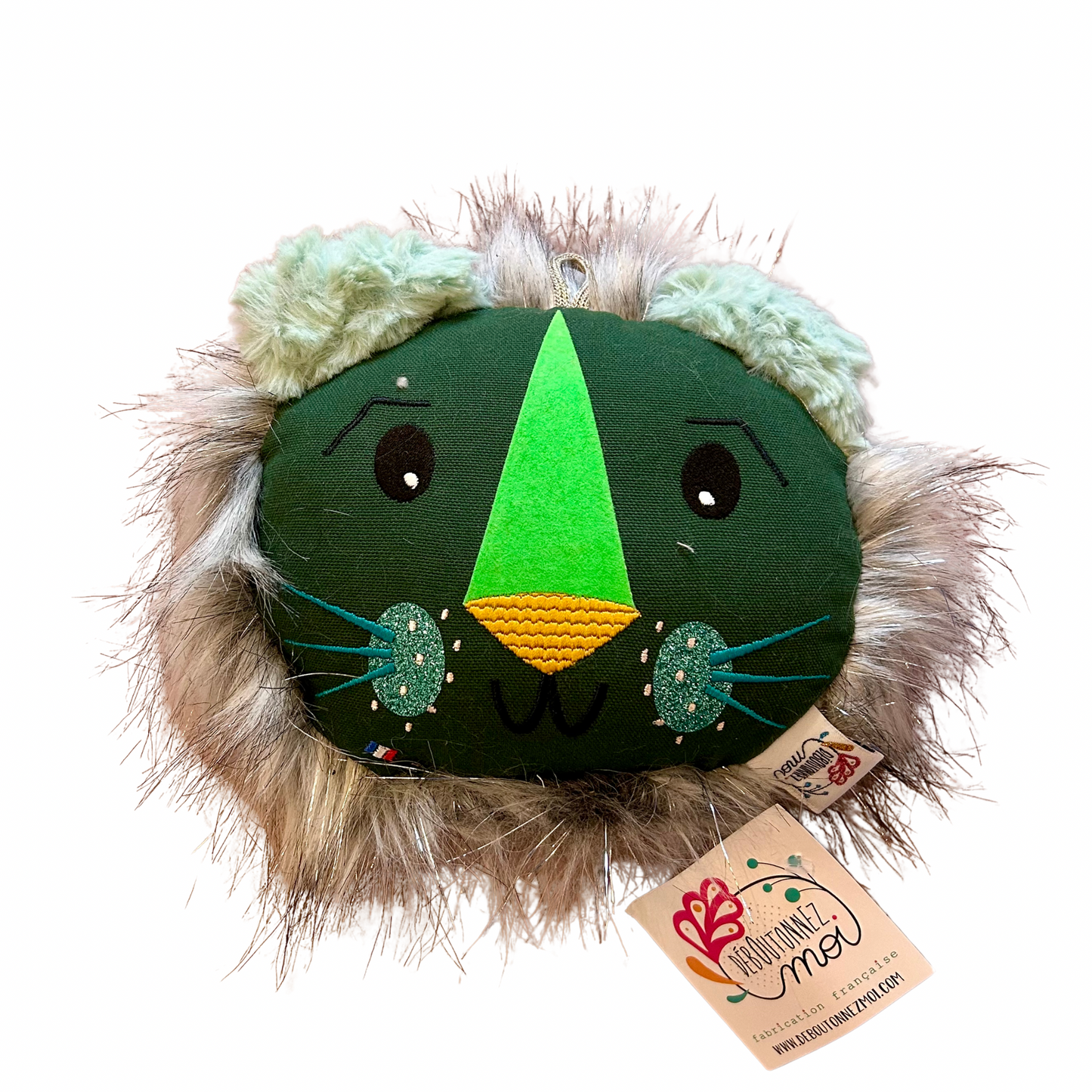 Coussin Lion Déboutonnez-moi