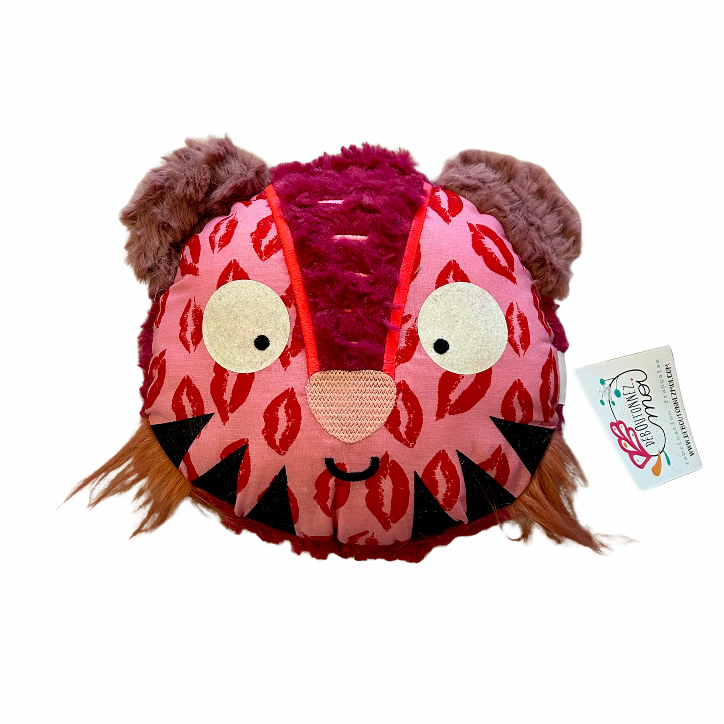 Coussin tigre Déboutonnez-moi