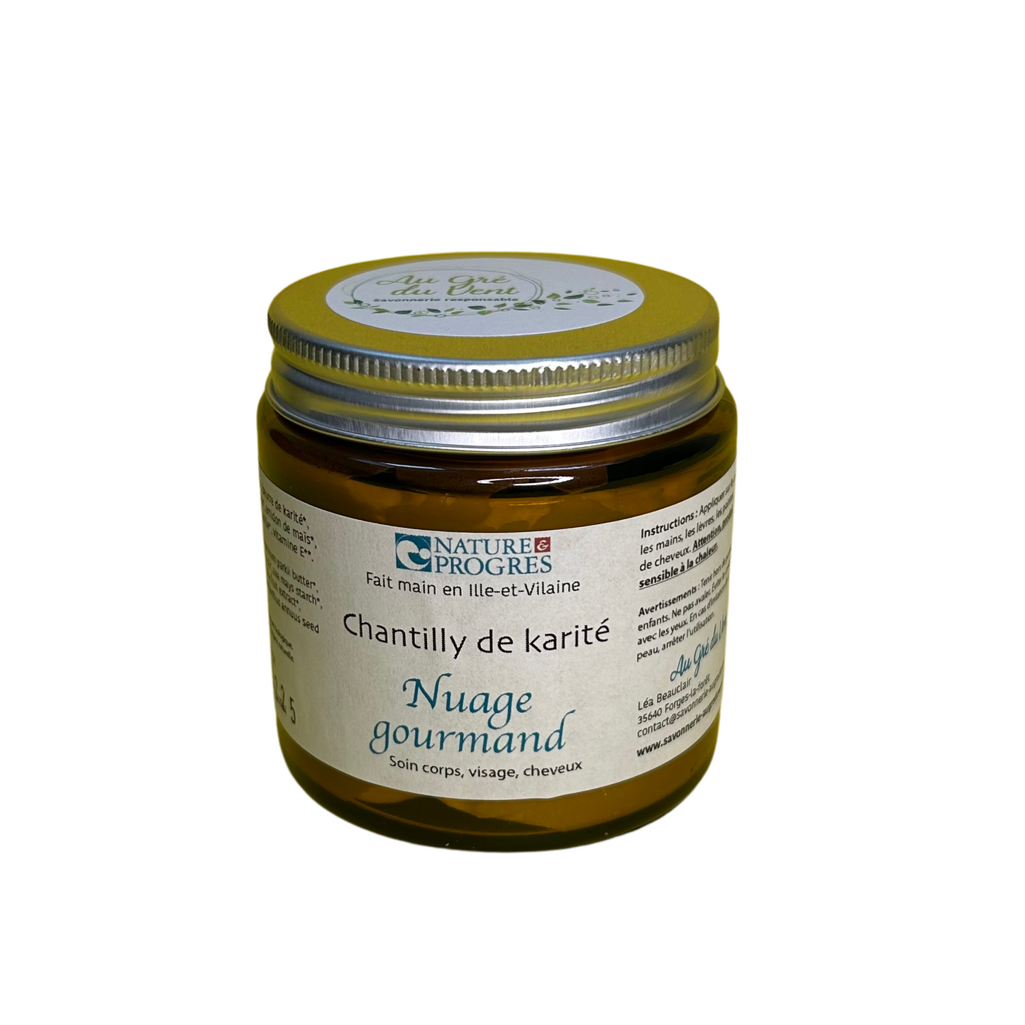 Chantilly de karité Nuage gourmand Au gré du vent