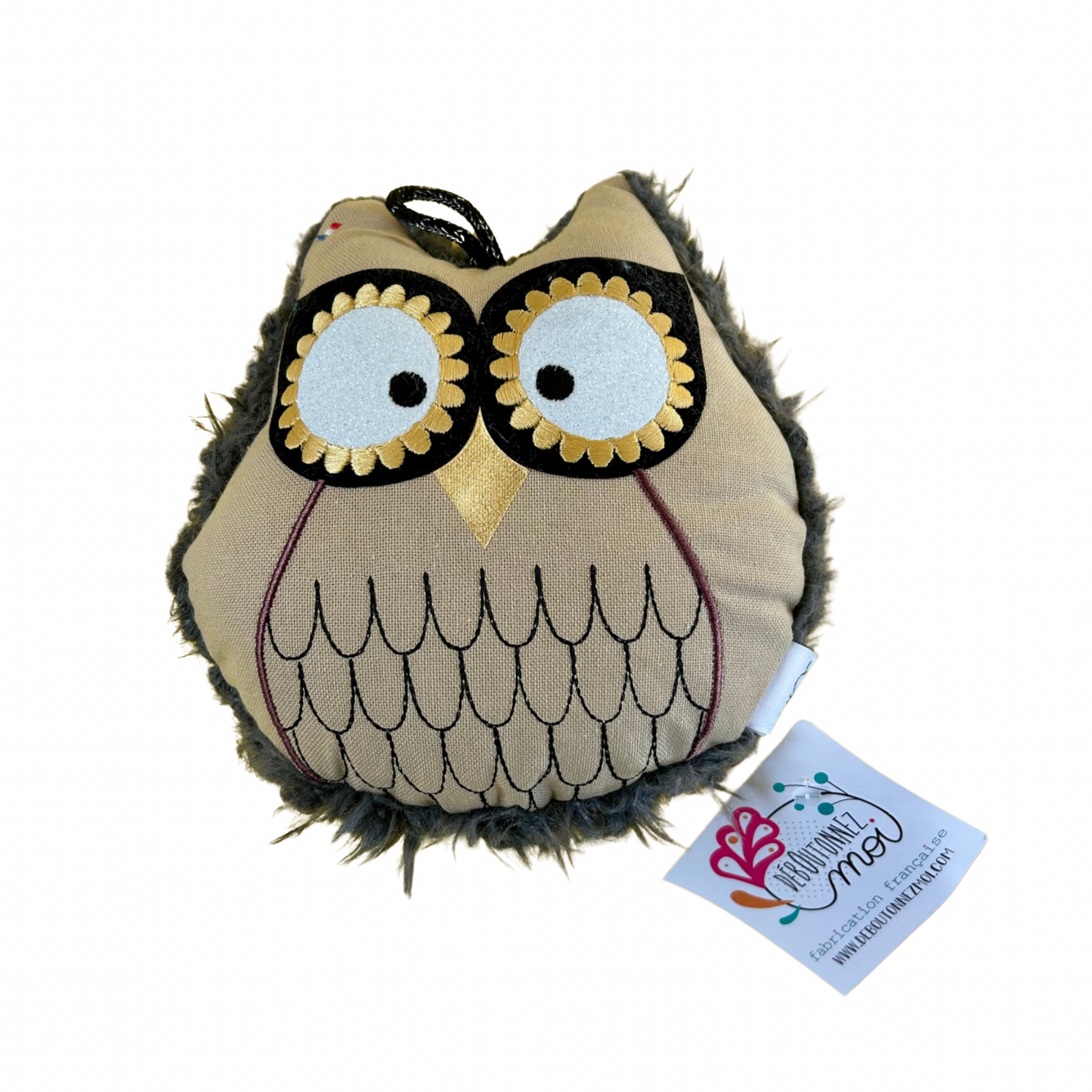 Coussin Bébé chouette Déboutonnez - moi