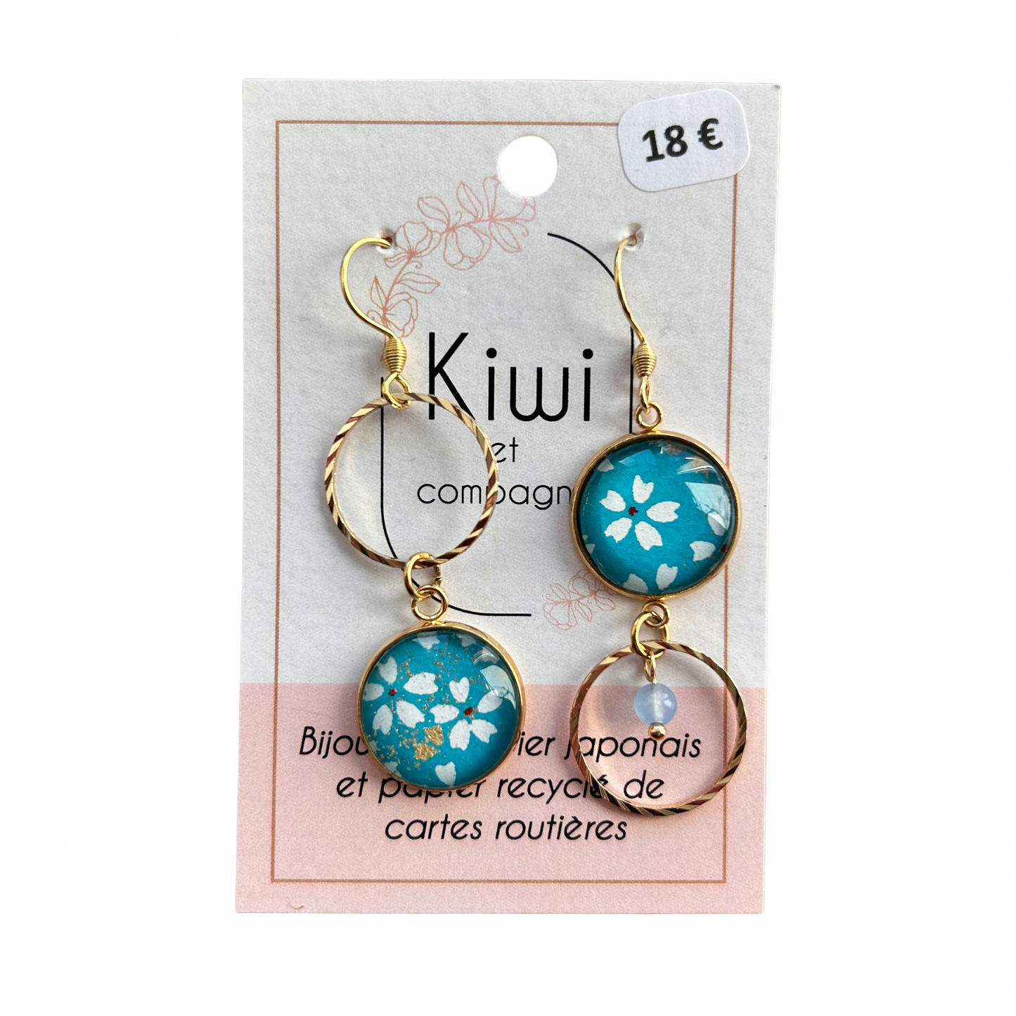 Boucles d’oreilles Kiwi et compagnie