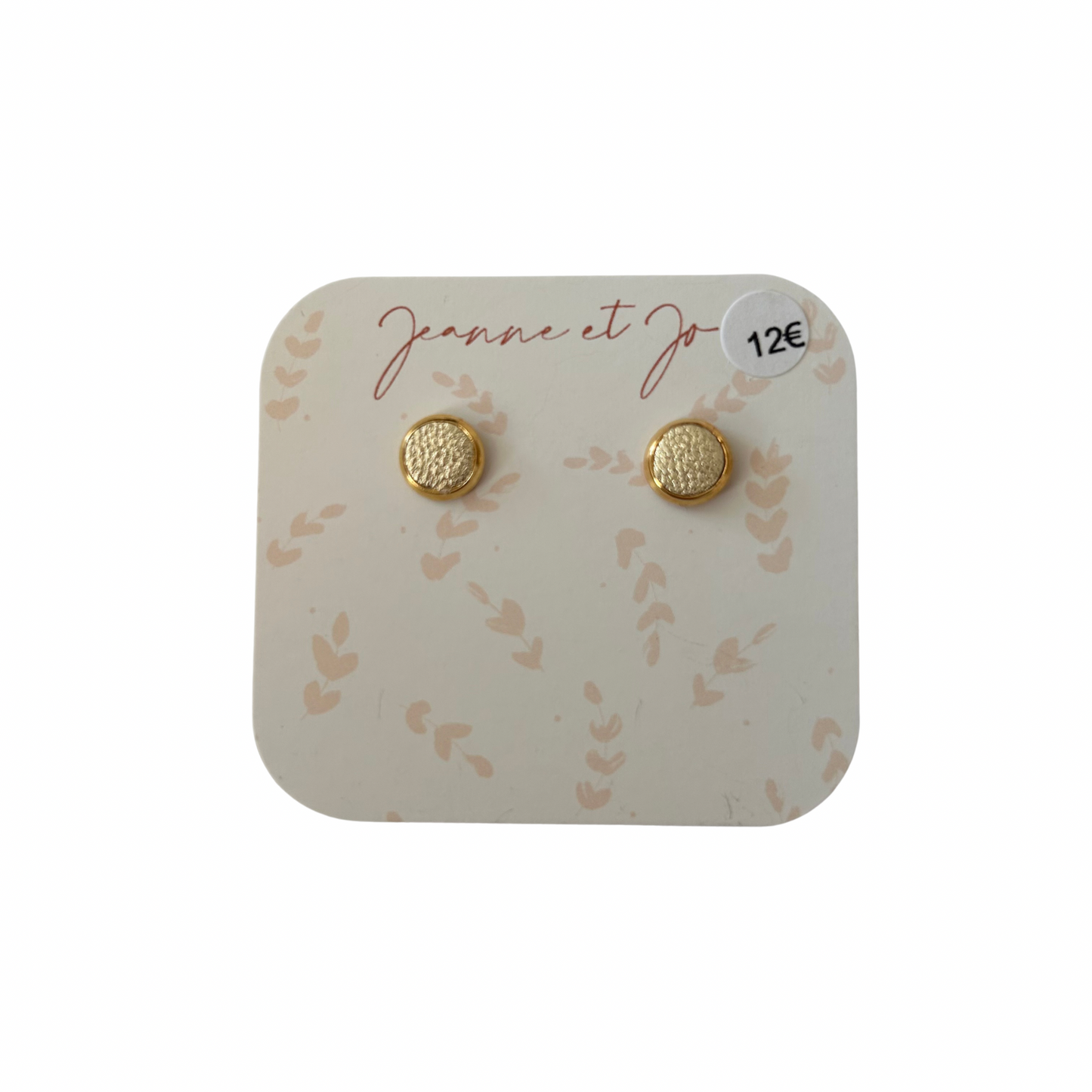 Puces d’oreilles clou Jeanne et Jo
