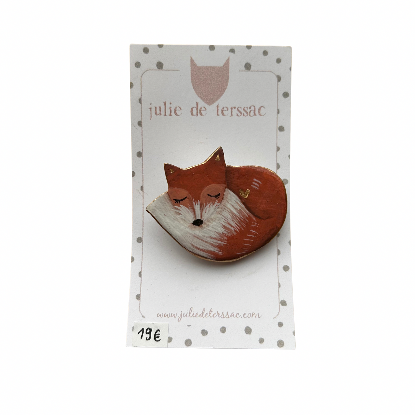Broche renard Julie Deterssac