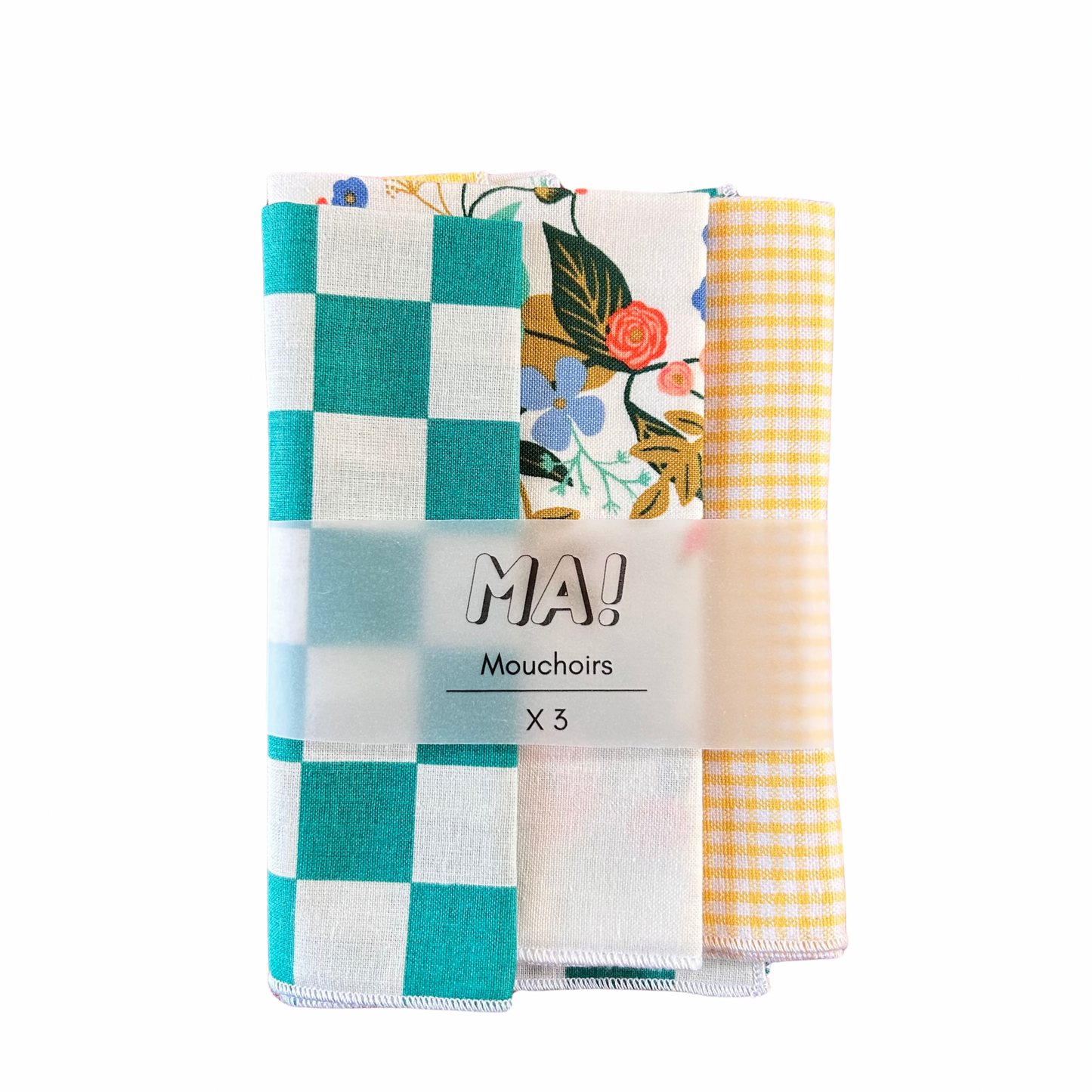 3 mouchoirs Machatatelier