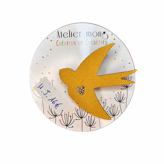 Broche hirondelle Atelier Mong