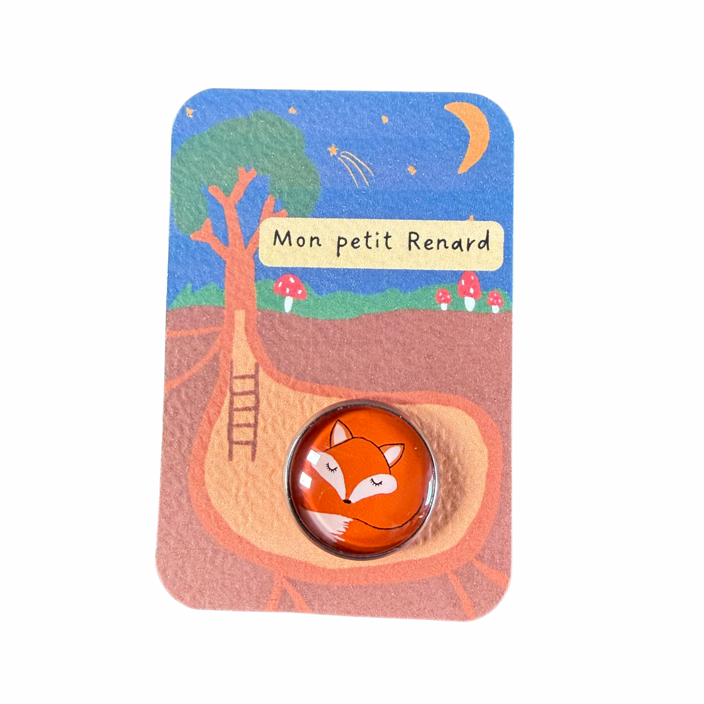 Pin’s cabochon Dans l’air du temps