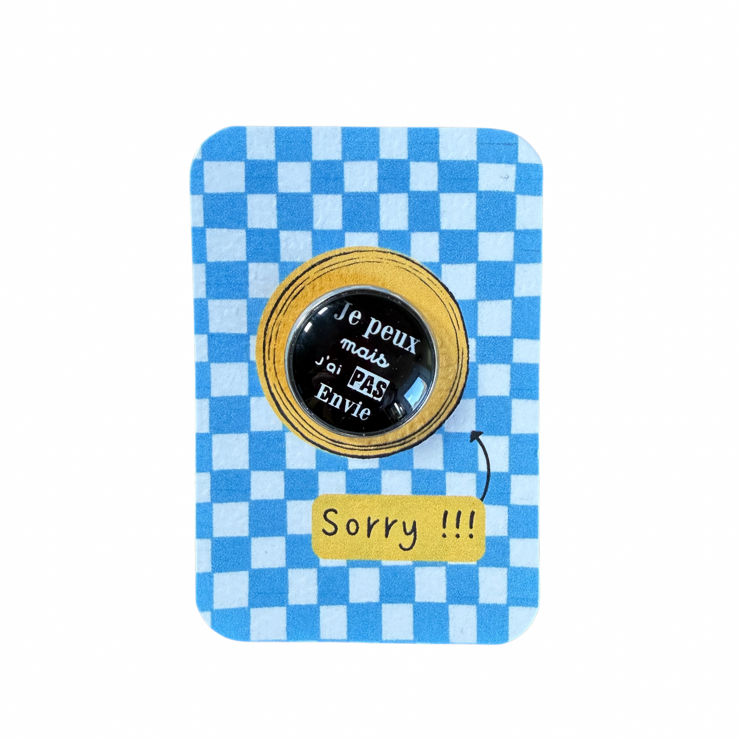 Pin’s cabochon Dans l’air du temps