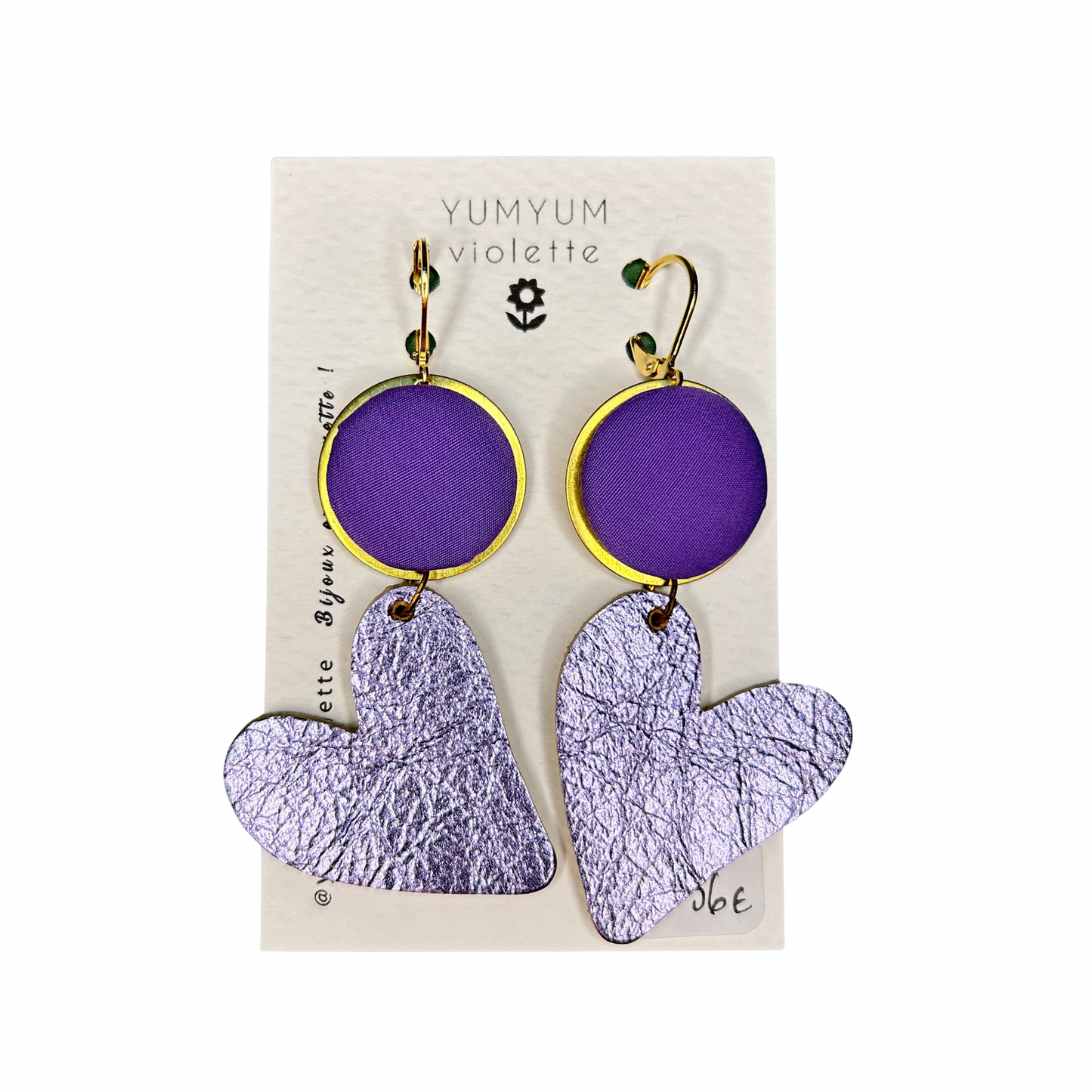 Boucles d’oreilles Coralie - YumYum violette