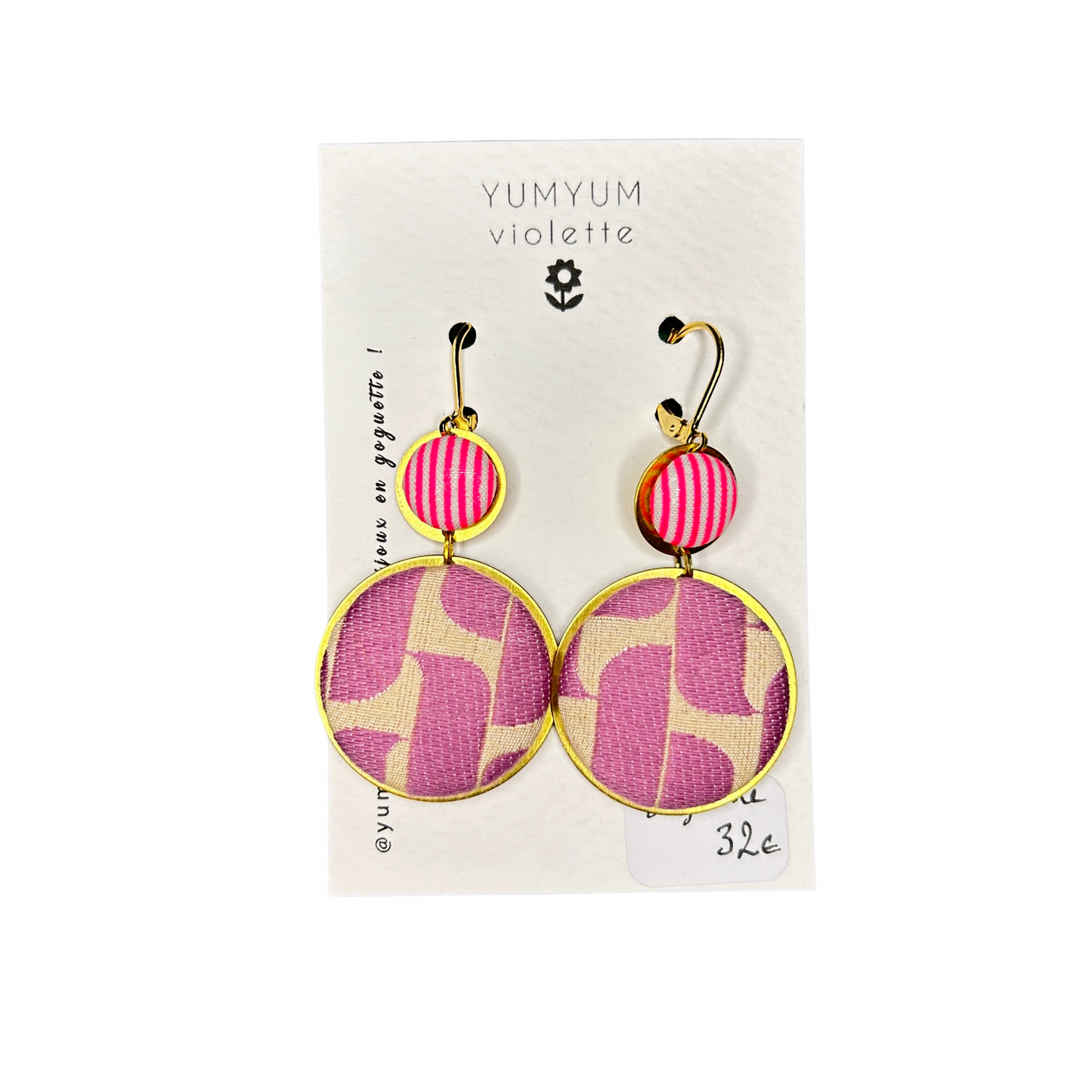 Boucles d’oreilles Suzanne - YumYum violette