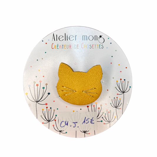 Broche chat atelier Mong