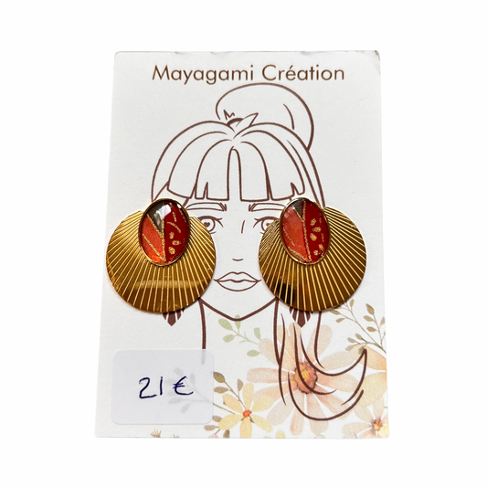 Boucles d’oreilles Mayagami création