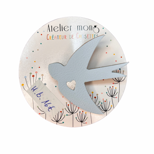 Broche hirondelle Atelier Mong