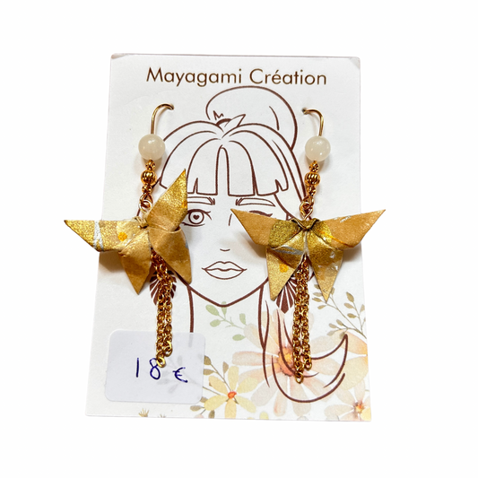 Boucles d’oreilles papillon Mayagami création
