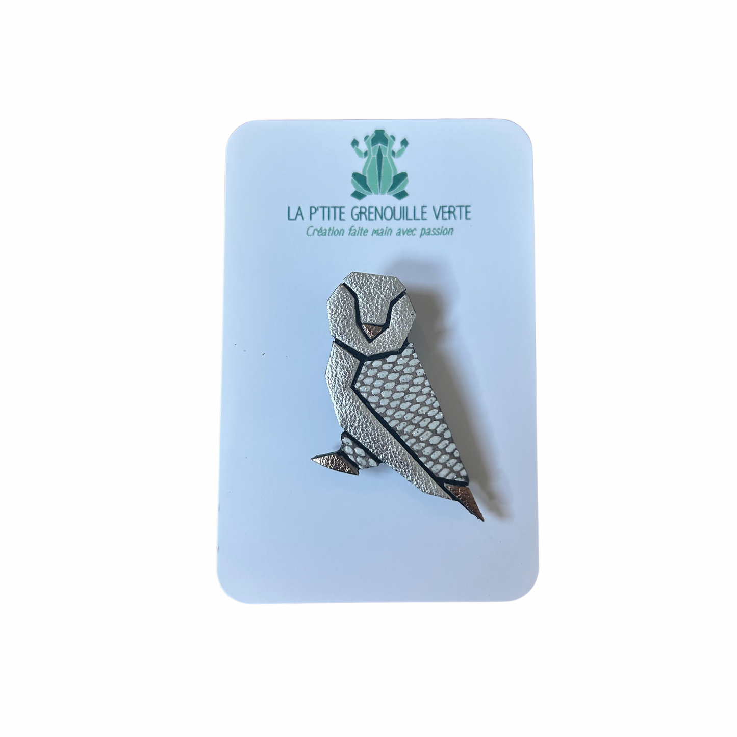 Broche Coline la chouette La p’tite grenouille verte
