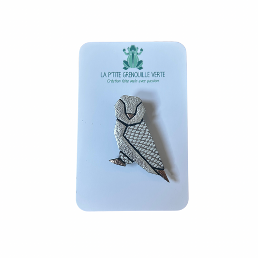 Broche Coline la chouette La p’tite grenouille verte