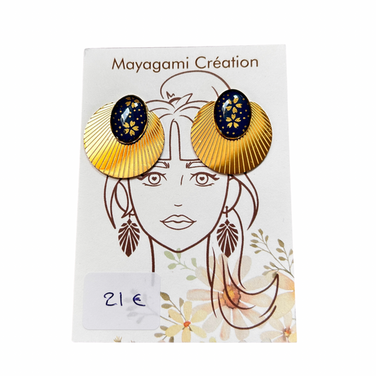 Boucles d’oreilles Mayagami création