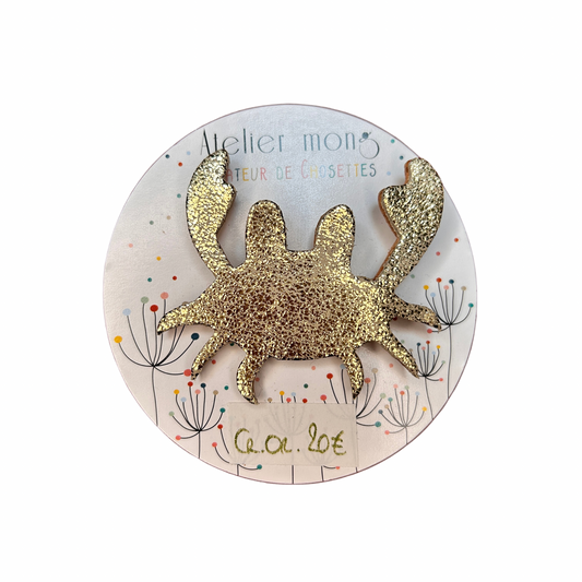 Broche crabe Atelier Mong
