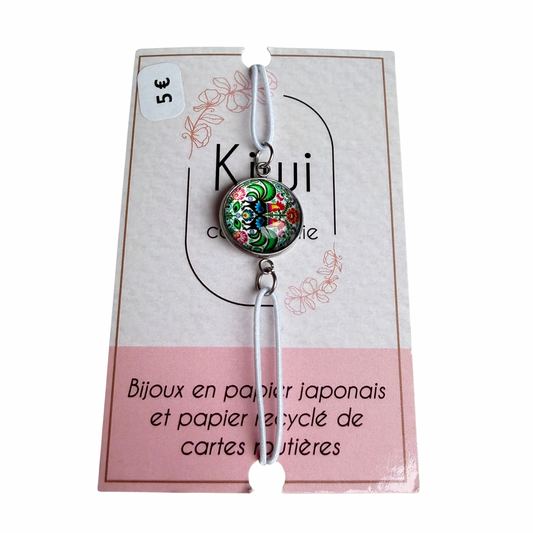 Bracelet enfant en papier japonais Kiwi & compagnie
