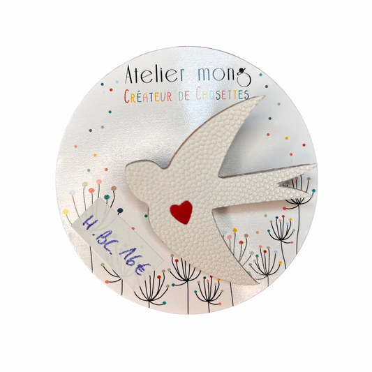 Broche hirondelle Atelier Mong