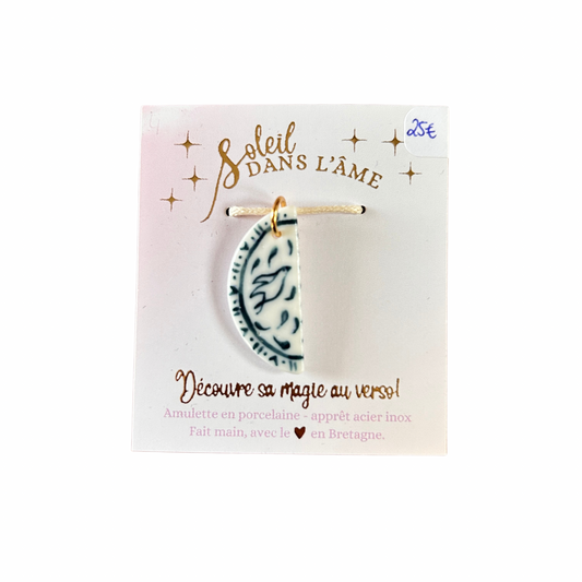 Amulette demi-lune Soleil dans l’âme