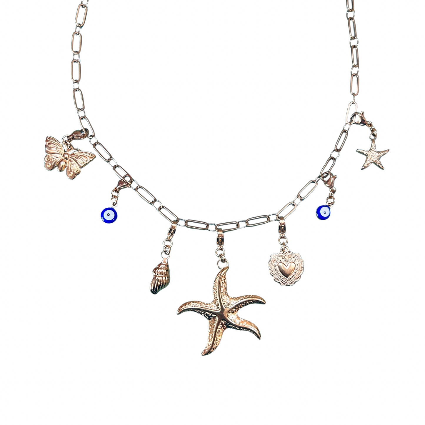 Collier doré à charms Lunaria