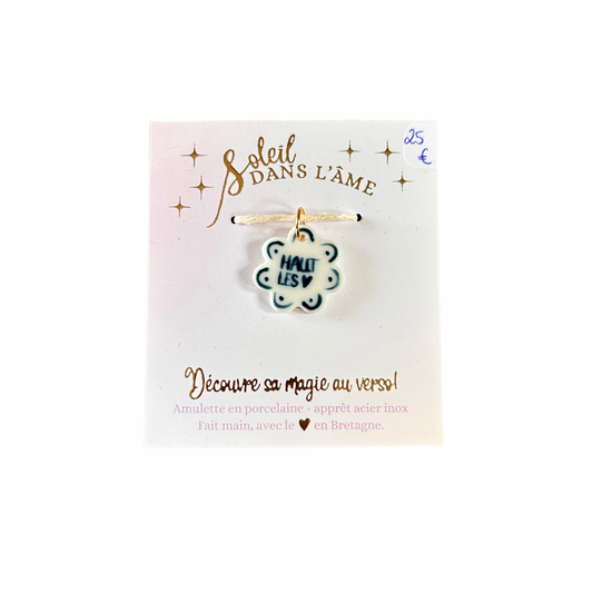 Amulette haut les cœurs Soleil dans l’âme